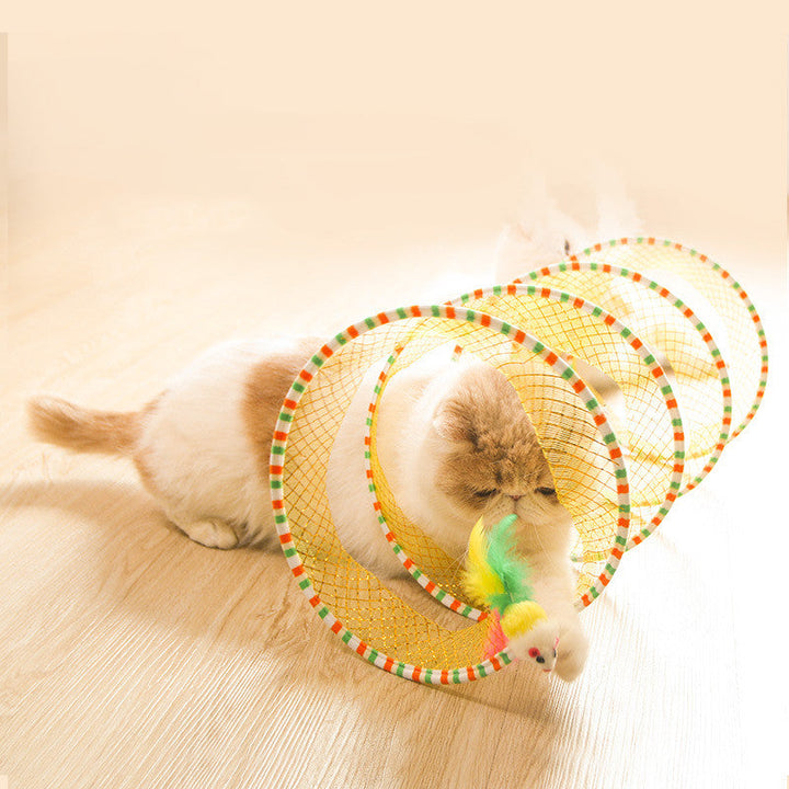 Foldable Pet Tunnel Storage Play Toy For Indoor Activity