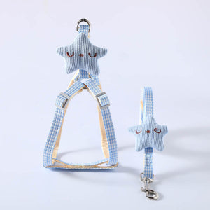 Enhance Your Pet's Walks with the Pet Starfish Design Harness Leash Set