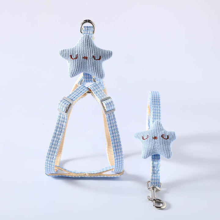 Enhance Your Pet's Walks with the Pet Starfish Design Harness Leash Set