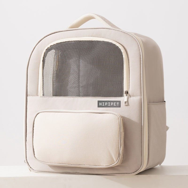 Breathable Pet Carrier Backpack With Mesh Window For Travel