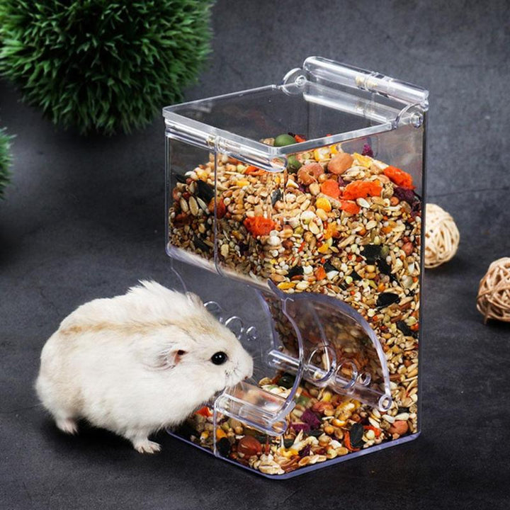 Fixed Mount Pet Food Box Feeder For Cage Use