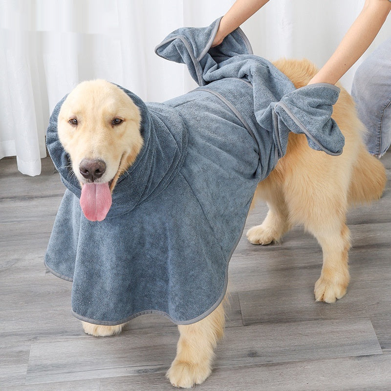 Cotton Pet Bath Towel Strong Absorbent Quick Drying