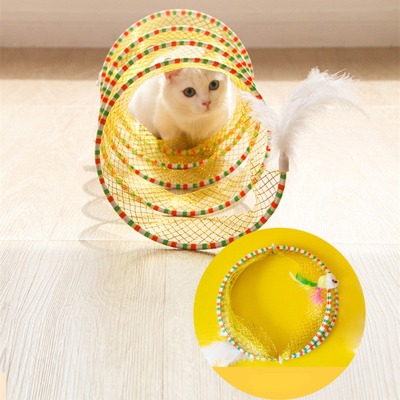 Foldable Pet Tunnel Storage Play Toy For Indoor Activity