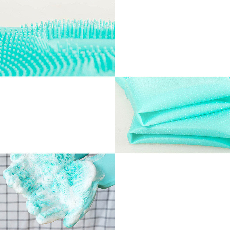 Silicone Pet Grooming Glove Brush For Bath And Hair Care