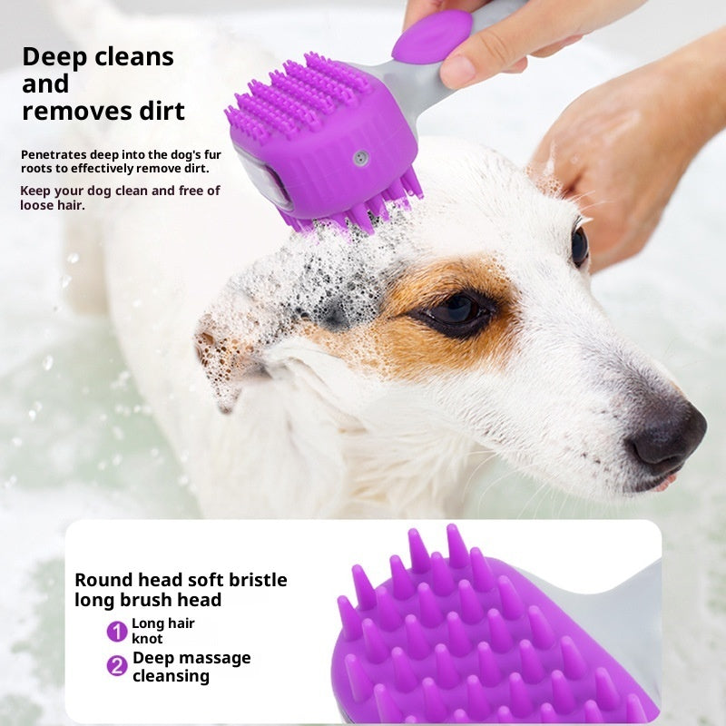 Pet Shower Bath Brush For Hair Cleaning And Grooming