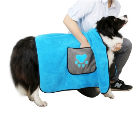 Absorbent Pet Bath Towel For Quick Drying And Cleaning