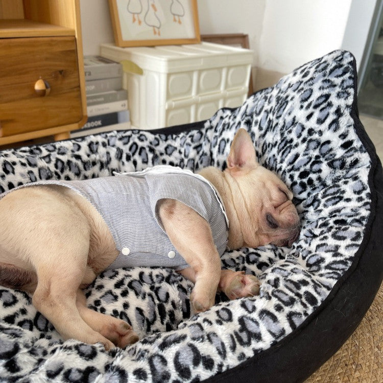 Small Boat Style Plush Pet Sofa Thickened Comfortable Bed Mat