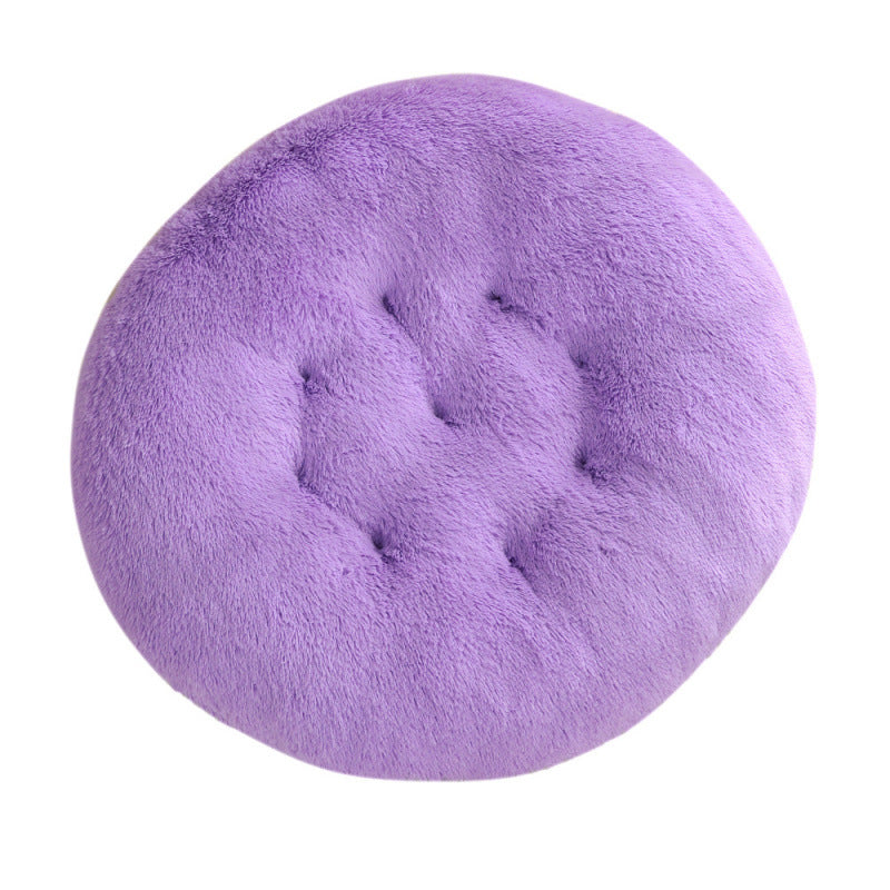 Round Plush Pet Bed Warm Comfortable Sleeping Mat House