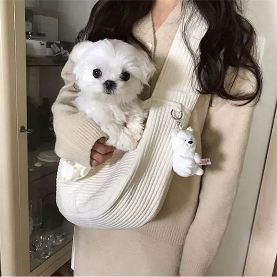 Handmade Pet Carrier Shoulder Bag Breathable Travel Tote