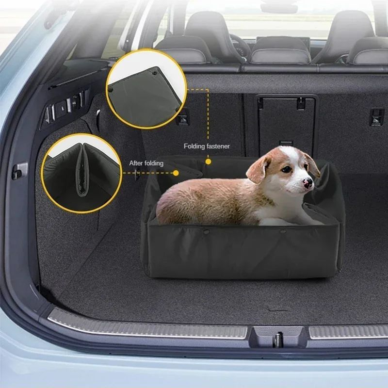 Portable Pet Travel Bed 3-In-1 Collapsible Carrier Mat And Cushion
