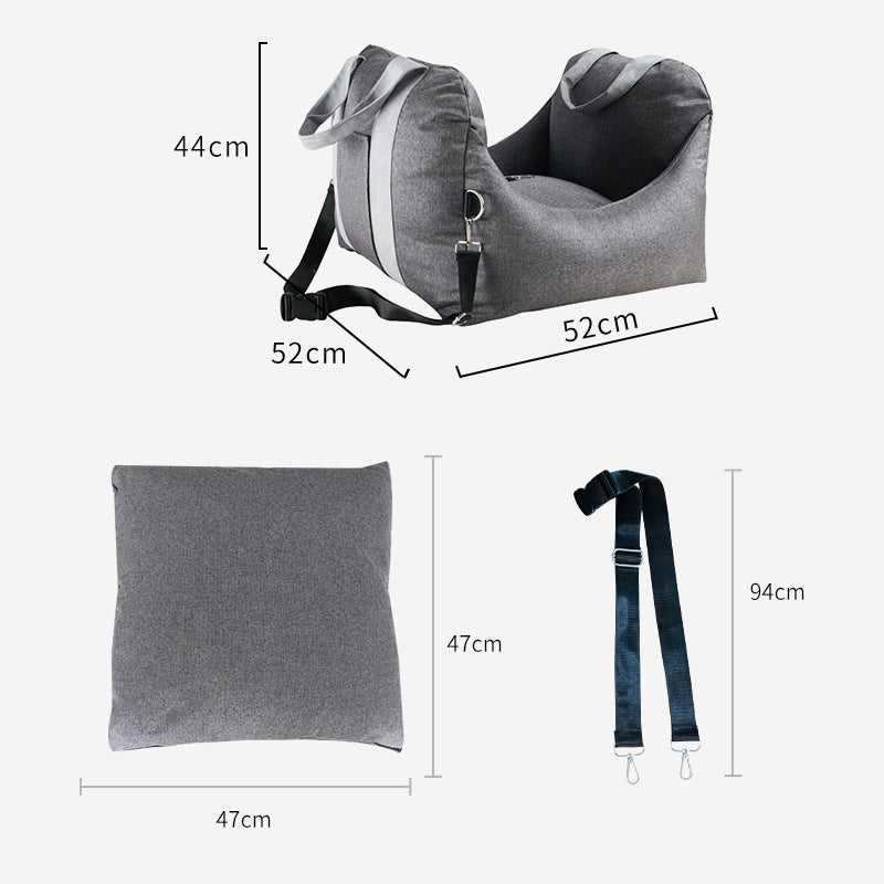 Detachable Washable Pet Car Seat Carrier For All Seasons Travel