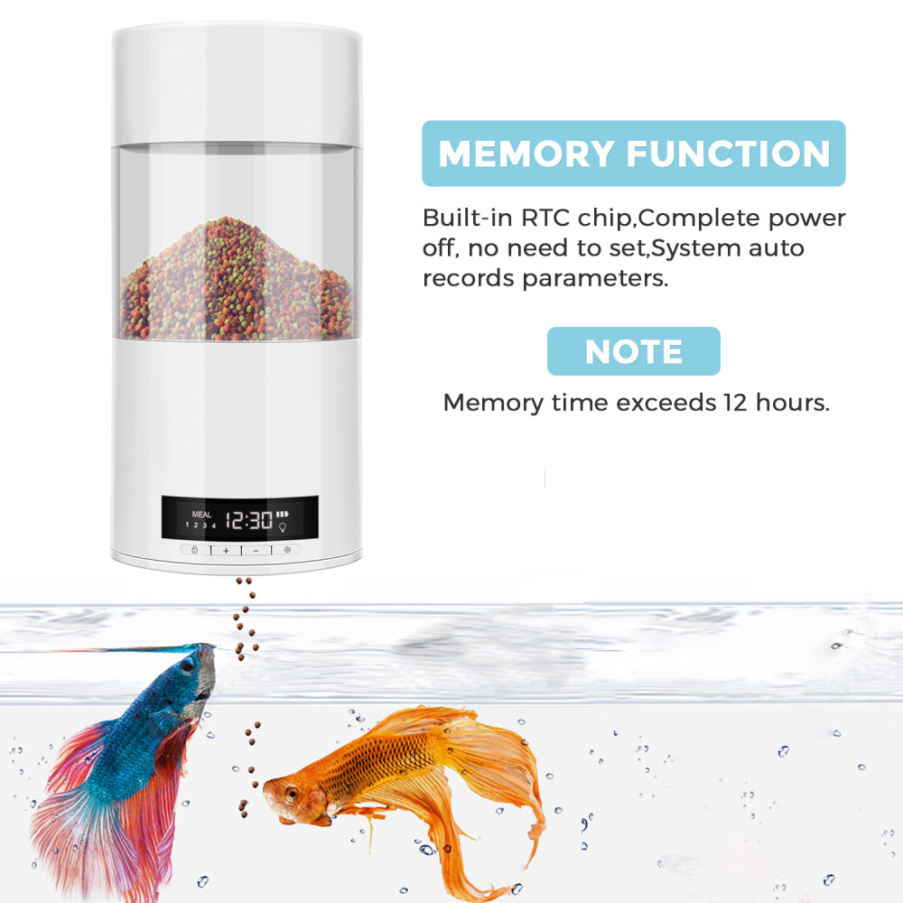 Automatic Aquarium Fish Feeder For Timed Fish Feeding System