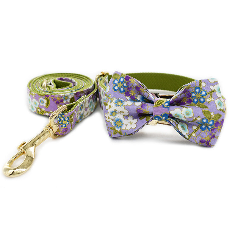 Pet Purple Zephyr Collar Leash Set