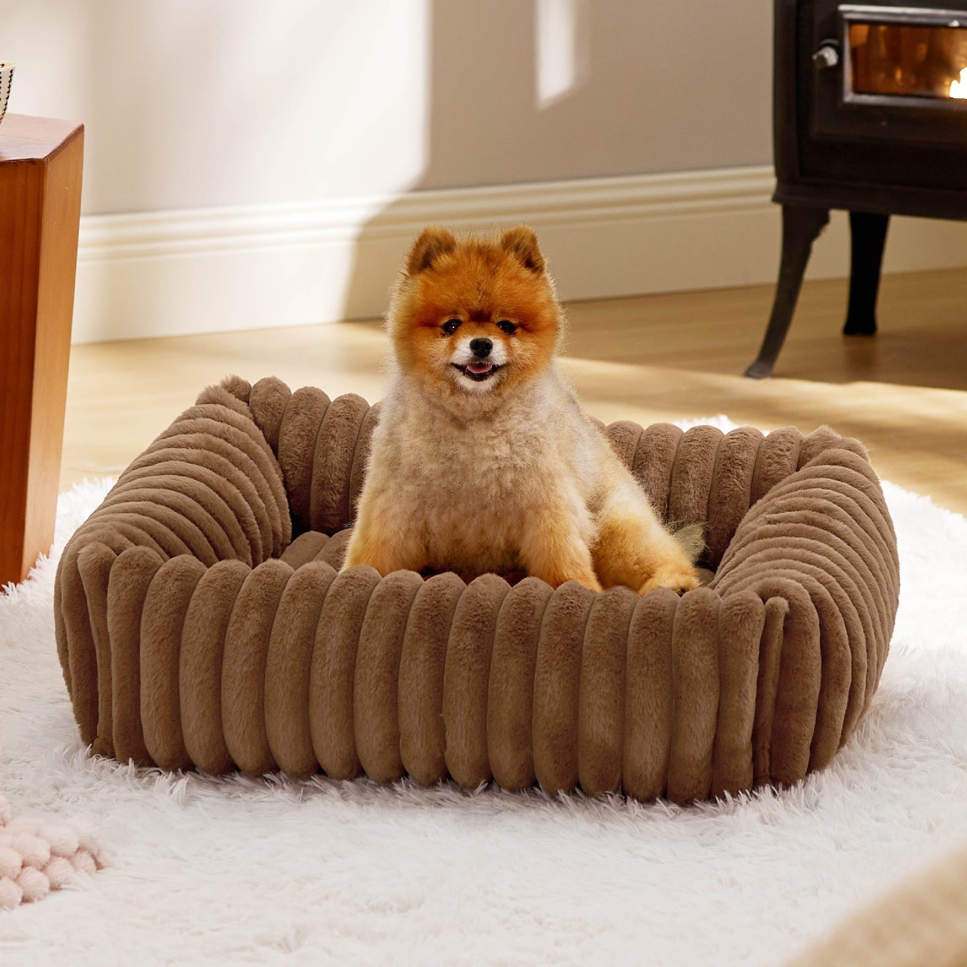 All Season Plush Pet Bed Warm Comfortable House