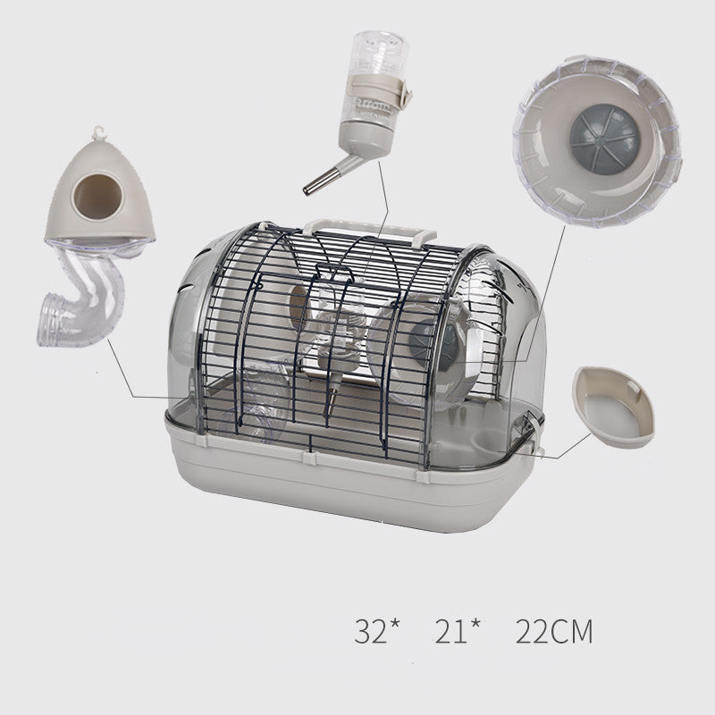 Luxury Transparent Base Pet Cage Viewing Habitat For Small Animals