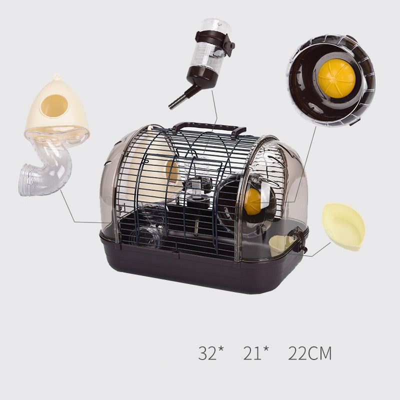 Luxury Transparent Base Pet Cage Viewing Habitat For Small Animals