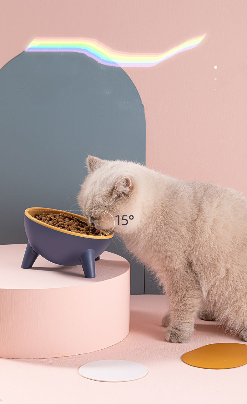 Pet Feeding Bowl With Stand Nordic Style Food Water Feeder Accessories