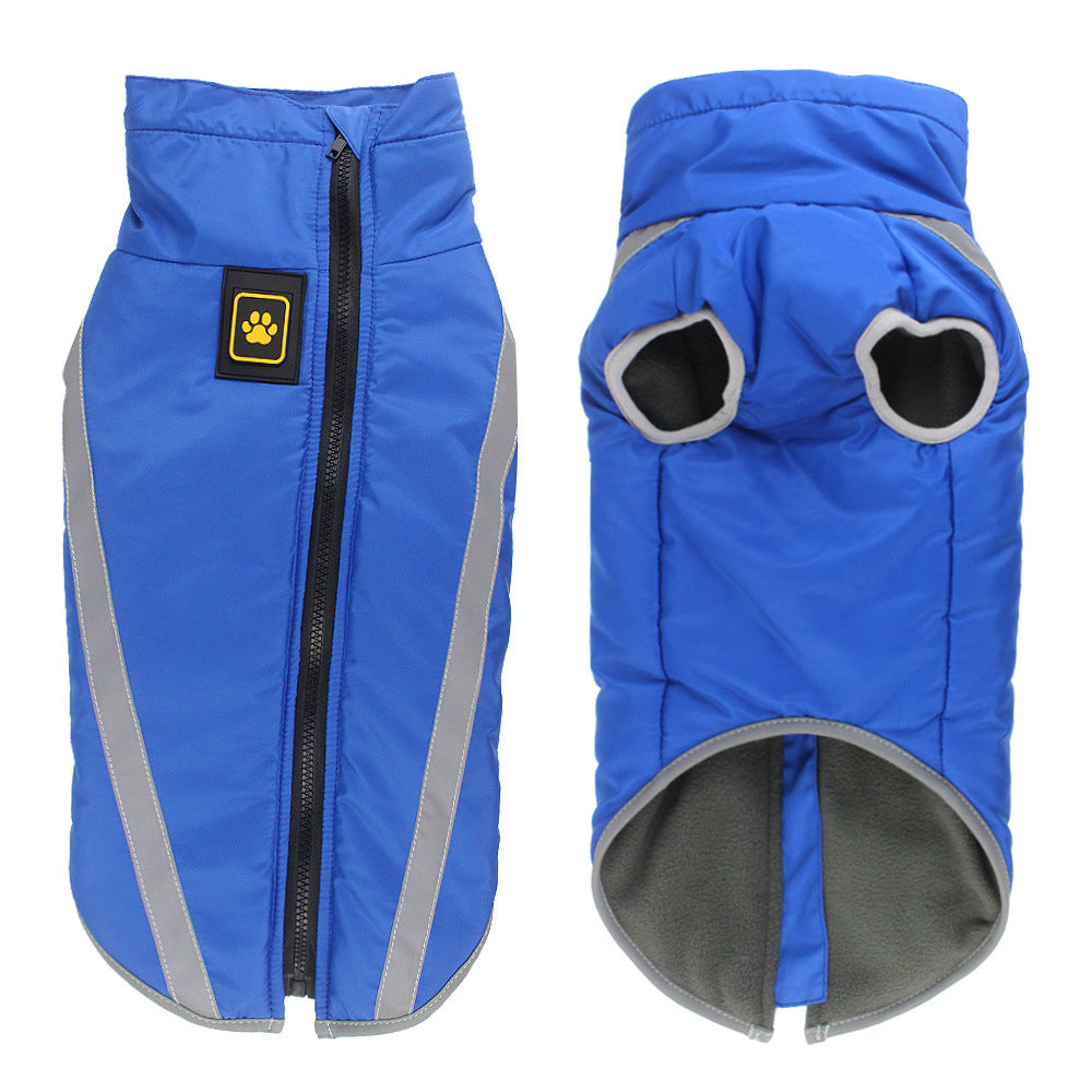 Reflective Pet Padded Warm Winter Jacket Outdoor Clothing