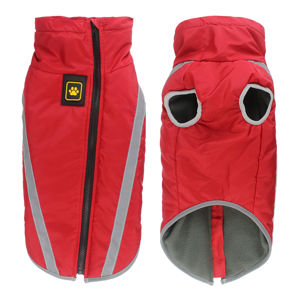 Reflective Pet Padded Warm Winter Jacket Outdoor Clothing