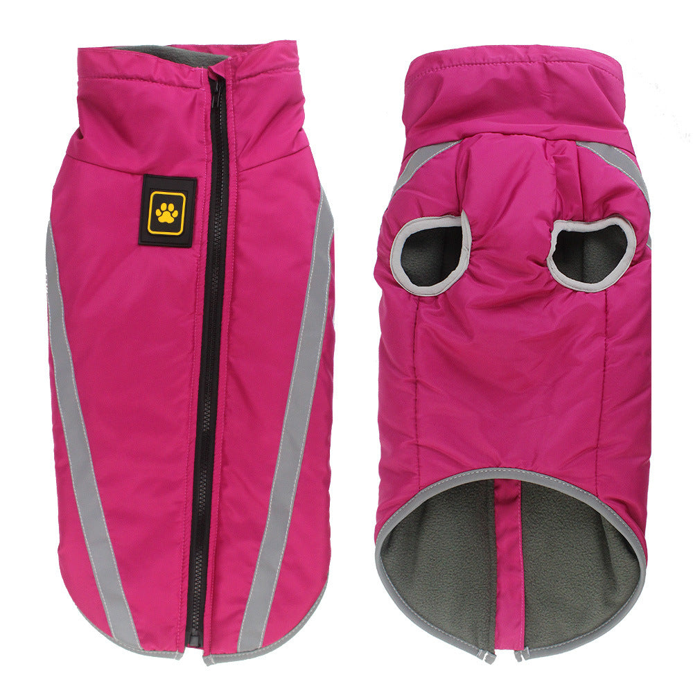 Reflective Pet Padded Warm Winter Jacket Outdoor Clothing