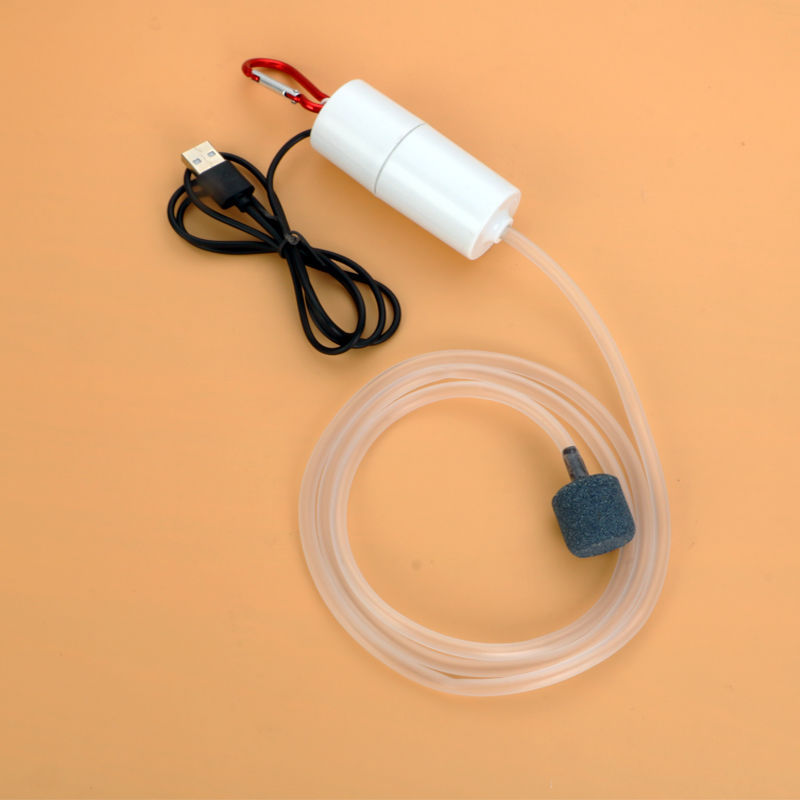 USB Aquarium Air Pump Portable Mini Oxygen Aerator For Fish Tank