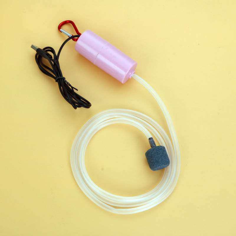 USB Aquarium Air Pump Portable Mini Oxygen Aerator For Fish Tank
