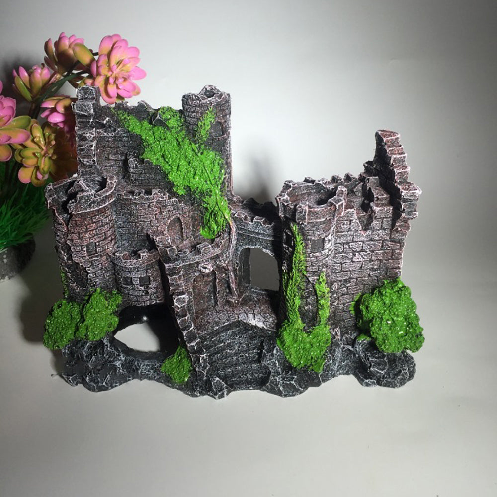 Resin Aquarium Castle Decoration For Fish Tank Landscaping
