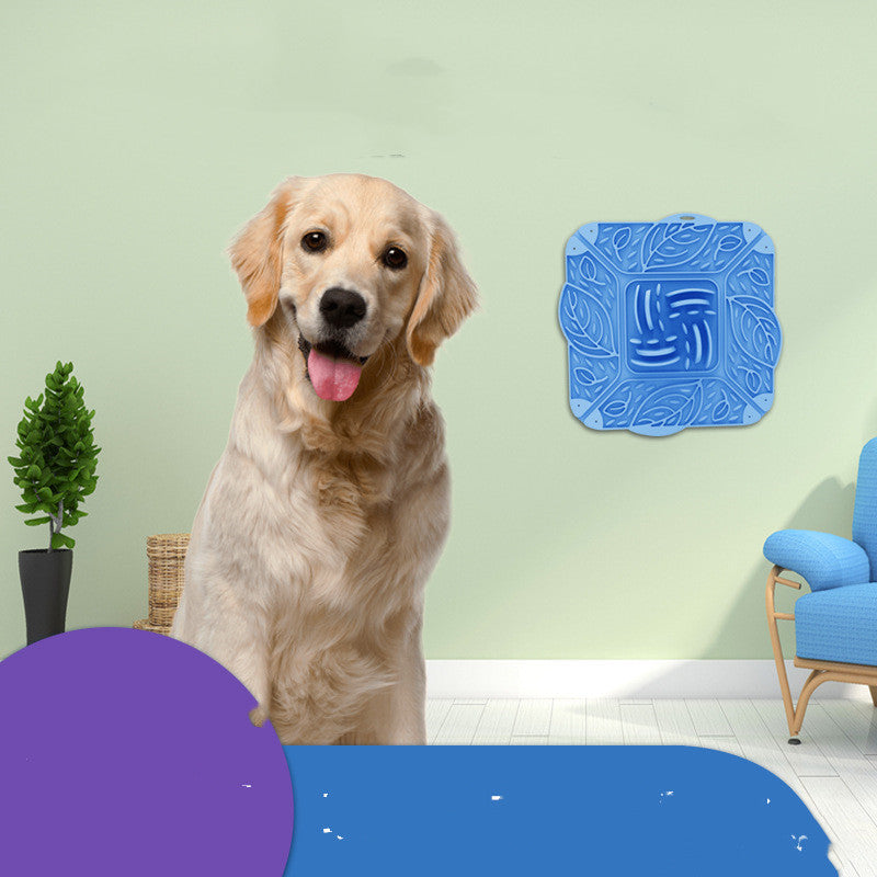 Foldable Silicone Pet Slow Feeding Mat Multi Functional Bowl
