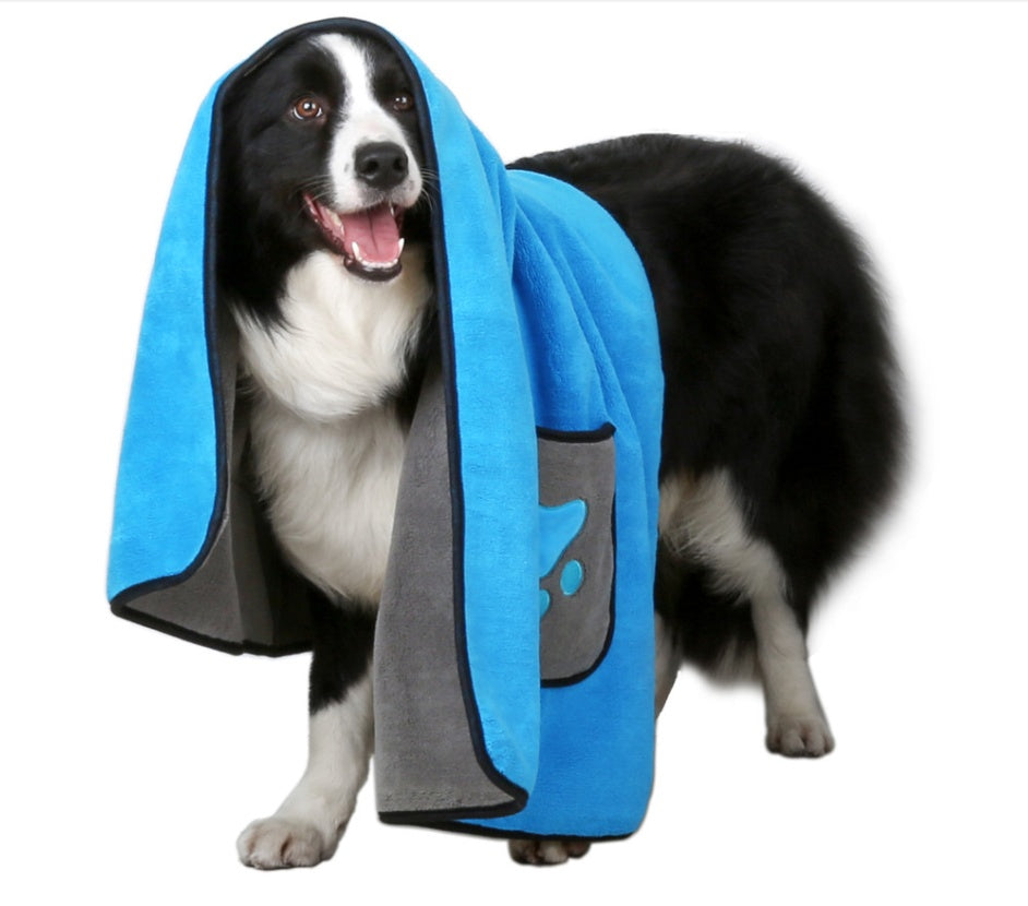 Absorbent Pet Bath Towel For Quick Drying And Cleaning