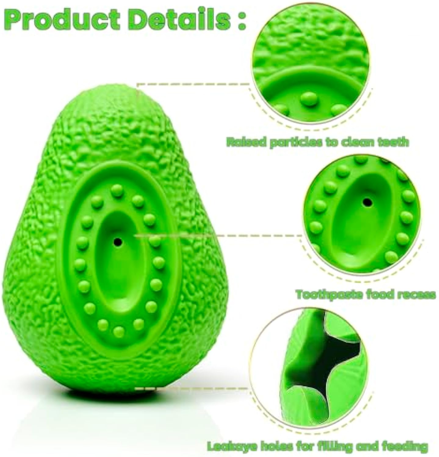 Indestructible Durable Rubber Pet Chew Toy For All Sizes