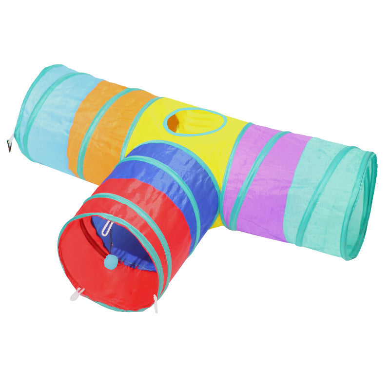 Foldable Pet Tunnel Climbing Play Toy Interactive Activity Path