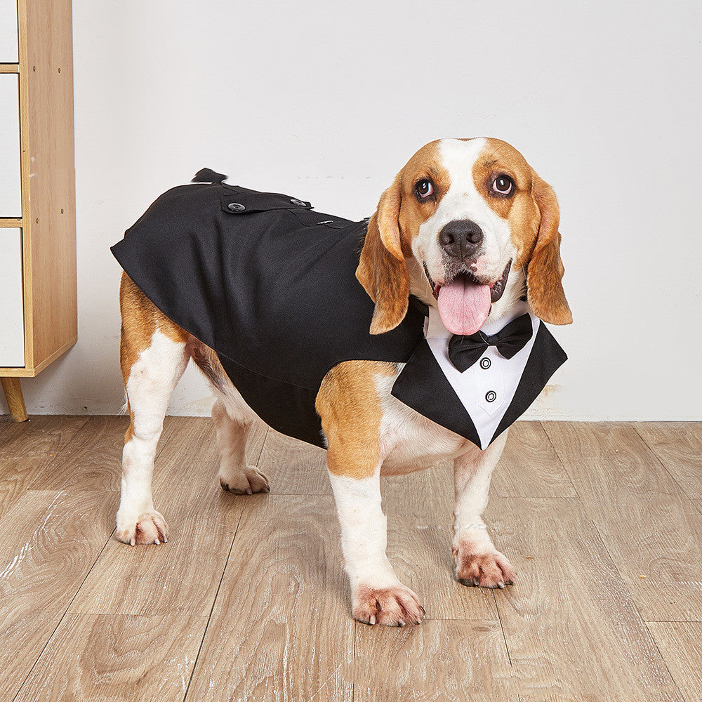 Pet Swallowtail Wedding Suit Jacket Formal Clothing