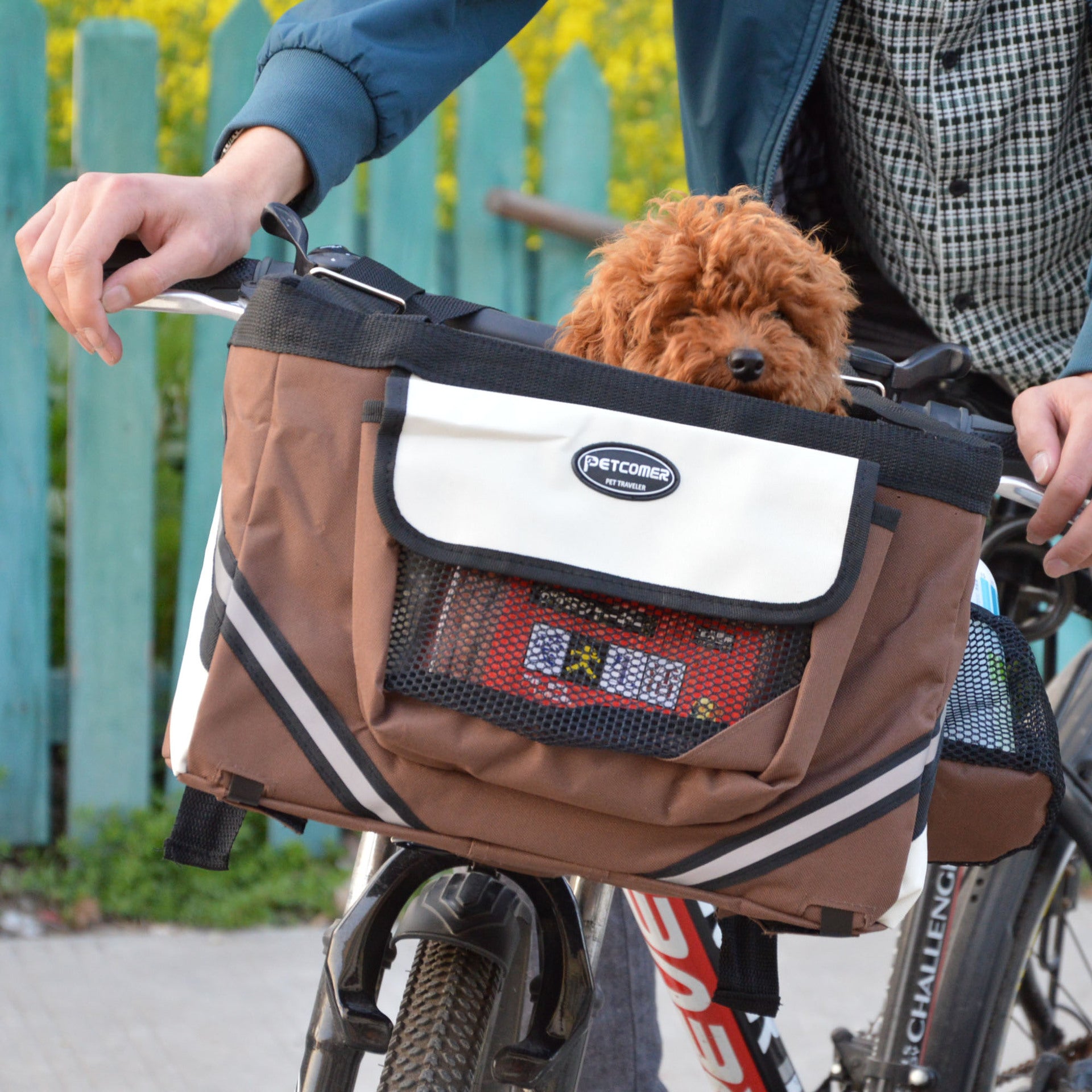 Removable Pet Bicycle Front Basket Carrier For Travel