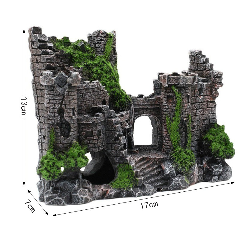 Resin Aquarium Castle Decoration For Fish Tank Landscaping