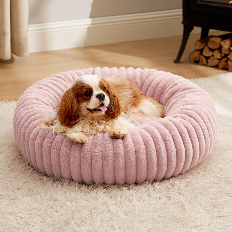 High Gram Plush Pet Bed Round Warm Winter House