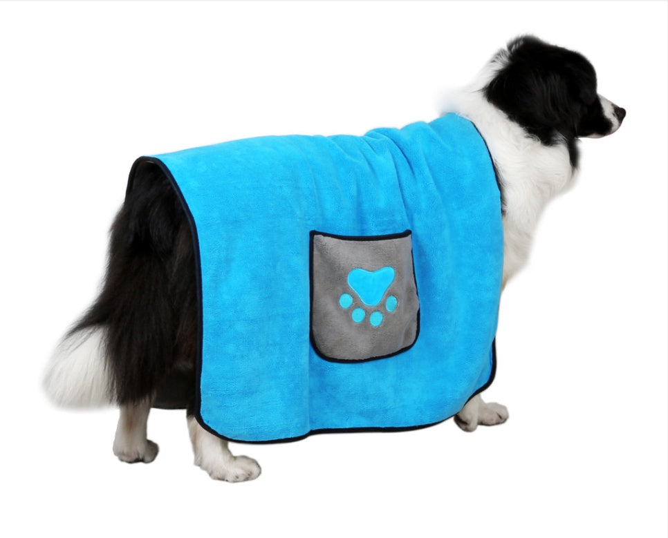 Absorbent Pet Bath Towel For Quick Drying And Cleaning