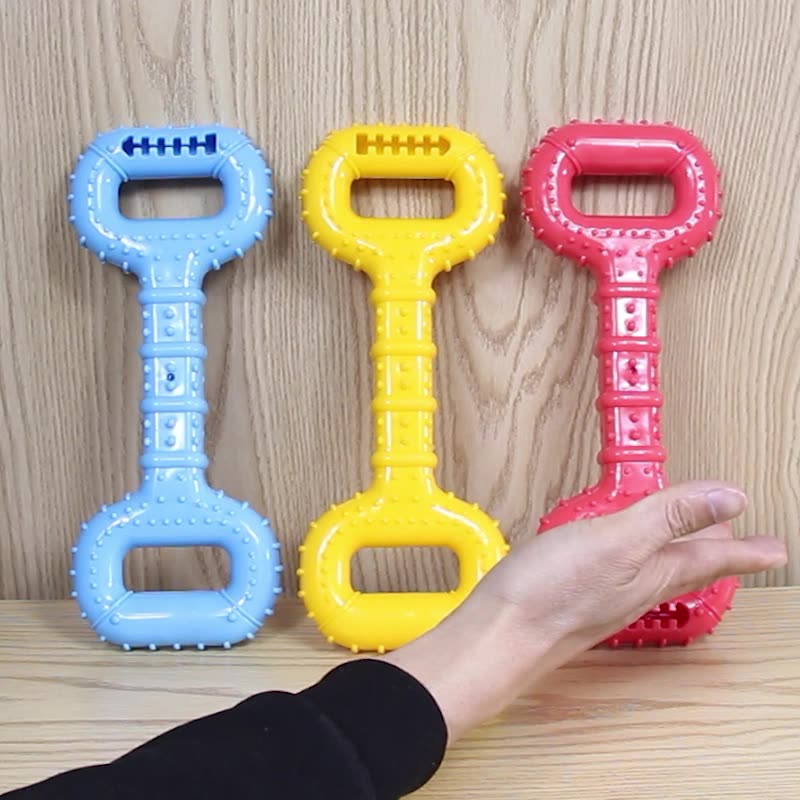 Long Lasting Interactive Pet Chew Bone Toy With Pull Band