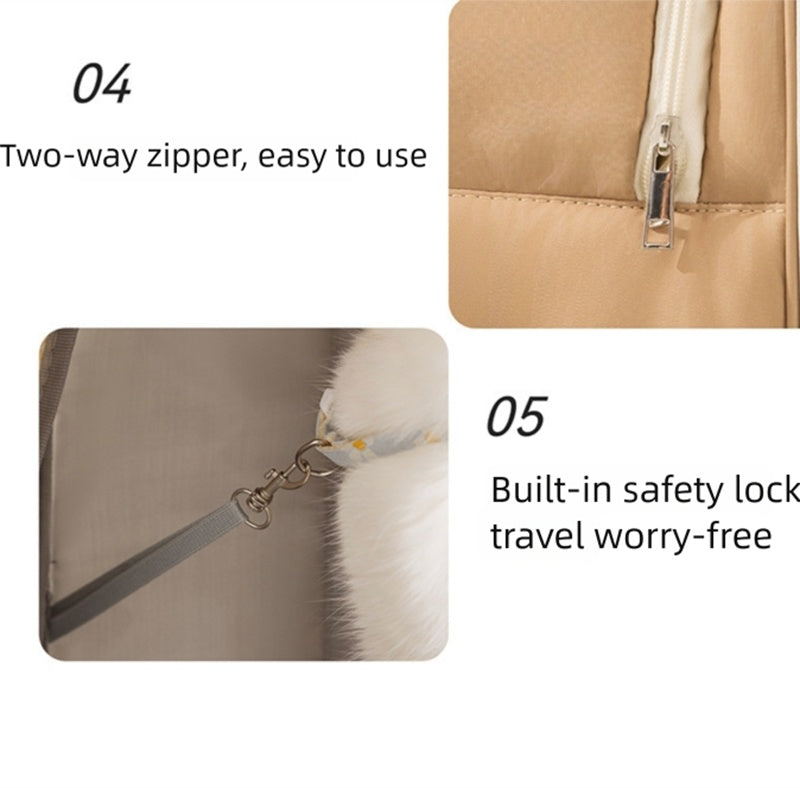 Breathable Pet Carrier Backpack With Mesh Window For Travel