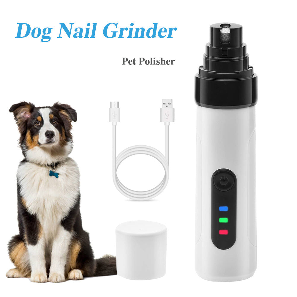 Rechargeable USB Electric Pet Nail Grinder Quiet Grooming Tool