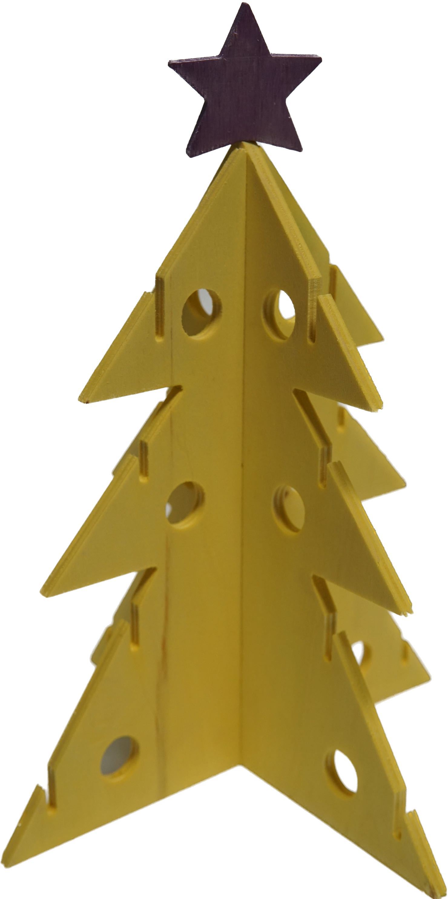 Christmas Tree Wooden Pet Feeder Vegetable Rack Puzzle Toy Habitat