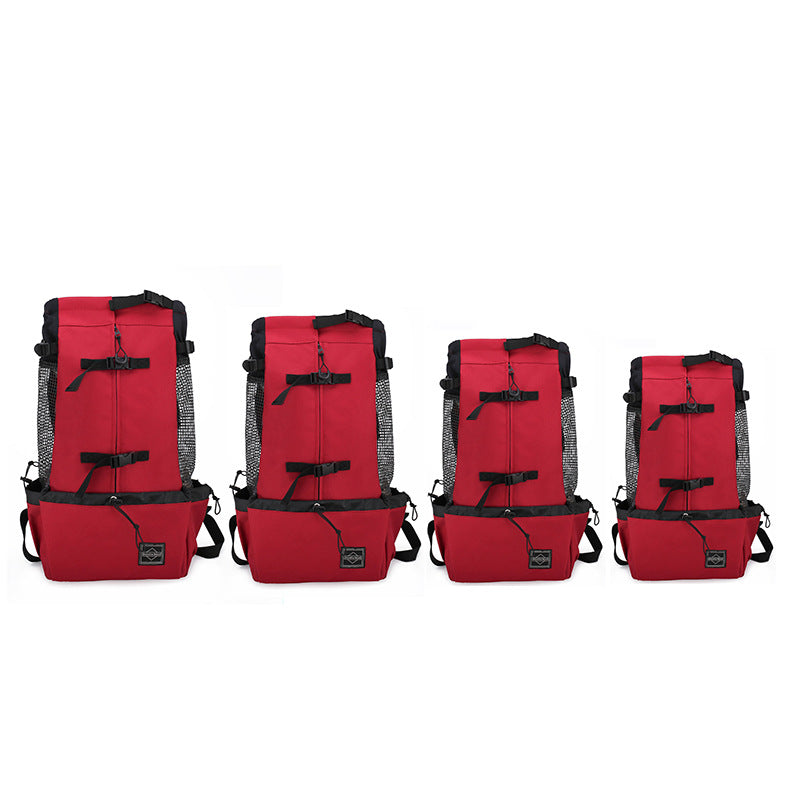 Breathable Double Shoulder Pet Carrier Backpack For Outdoor Travel
