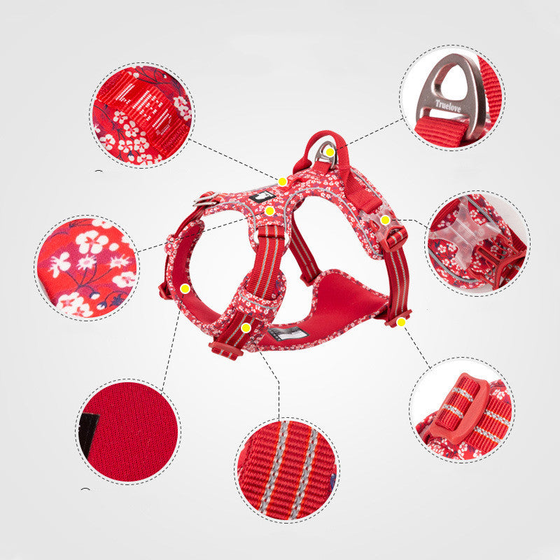 Pet Vest Type Chest Harness Leash Set
