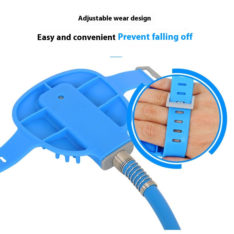 Pet Bathing Gloves With Silicone Nozzle Massage Shower Brush