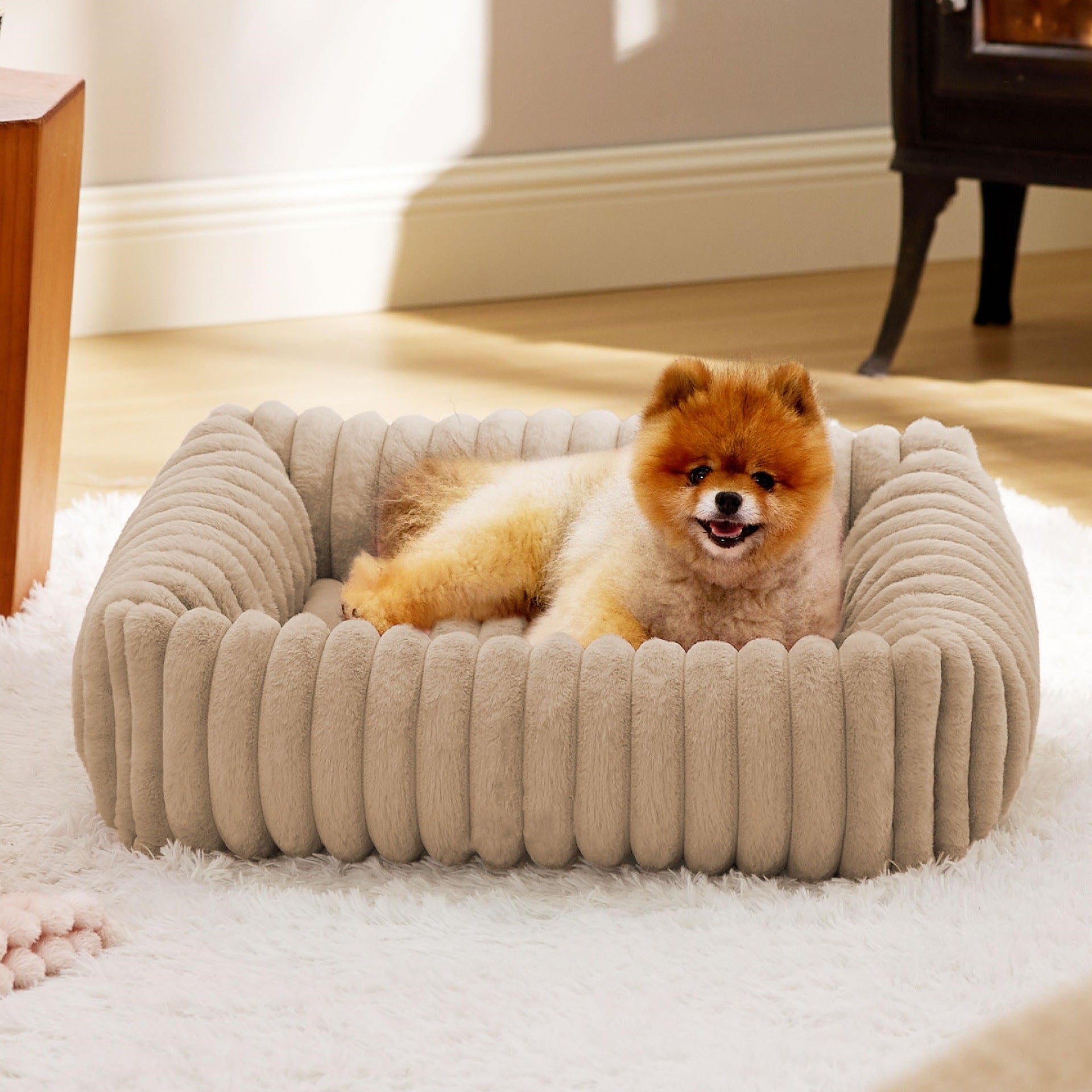 All Season Plush Pet Bed Warm Comfortable House