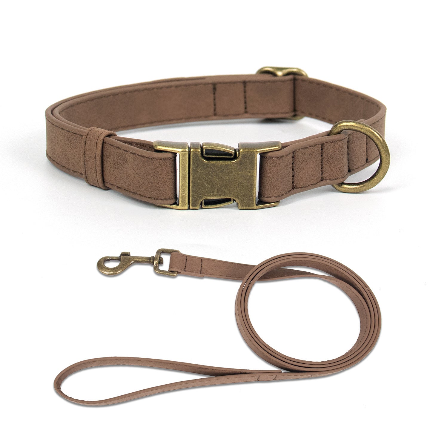 Retro Fashion Pet Leash And Collar Set