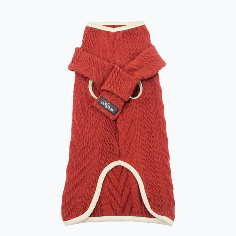 Pet Vintage Twist Style Sweater Clothing