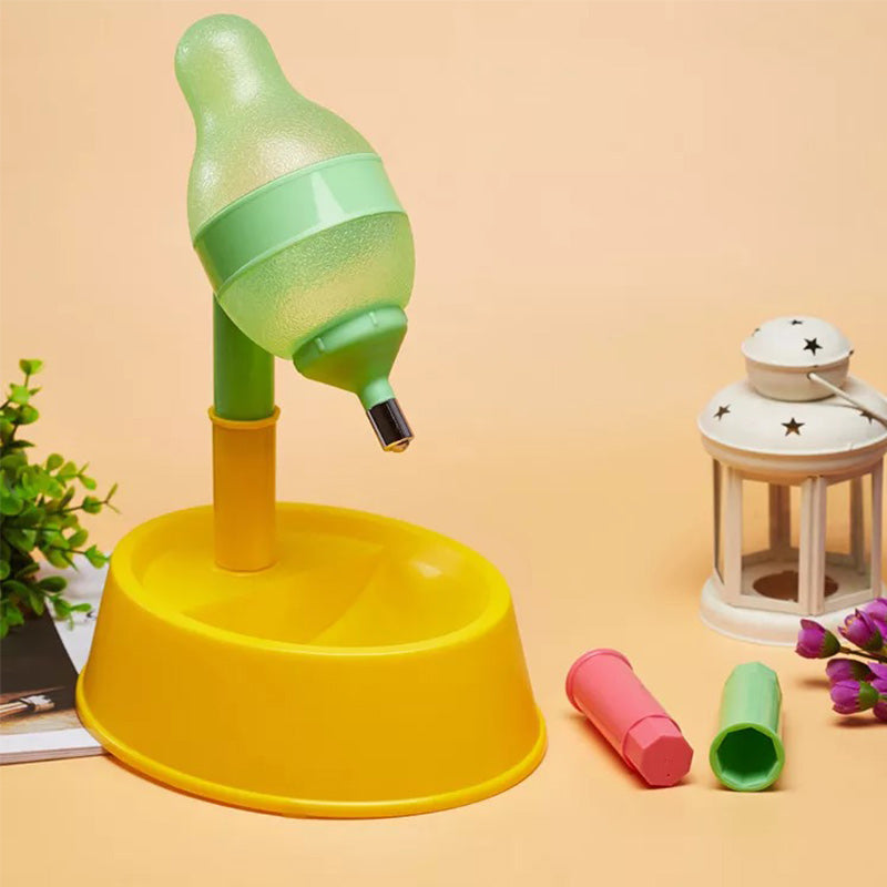 Adjustable Height Pet Water Dispenser Bowl Fountain Feeder