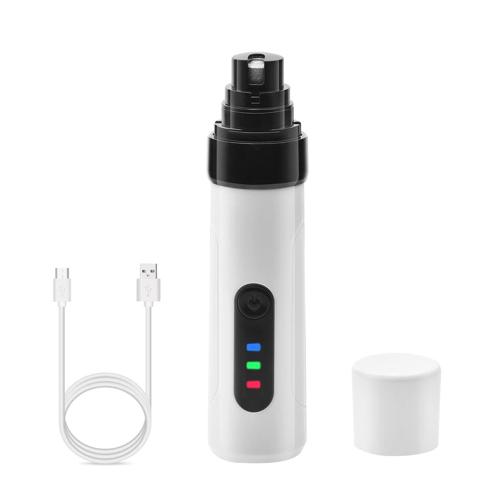 Rechargeable USB Electric Pet Nail Grinder Quiet Grooming Tool
