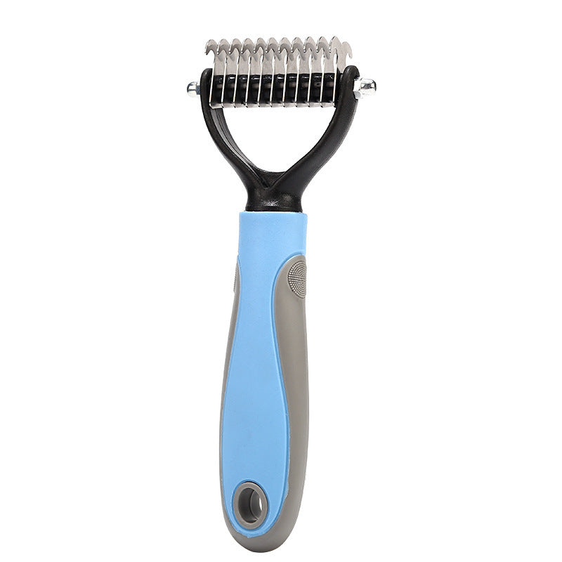 Stainless Steel Double Sided Pet Grooming Brush And Comb