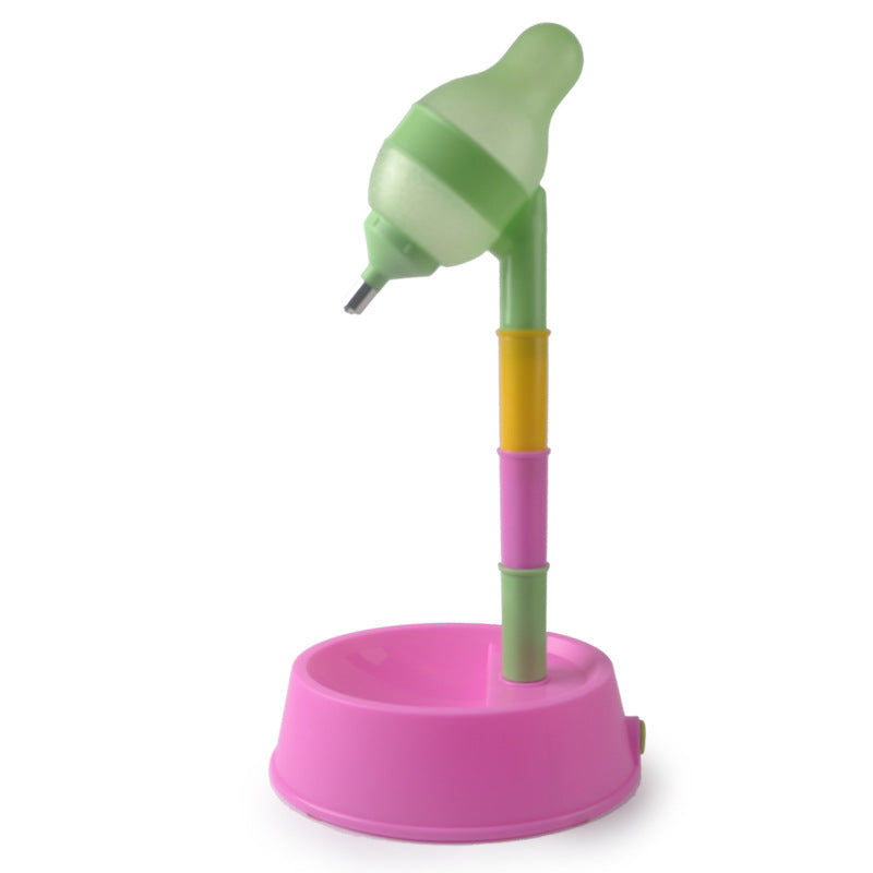 Adjustable Height Pet Water Dispenser Bowl Fountain Feeder